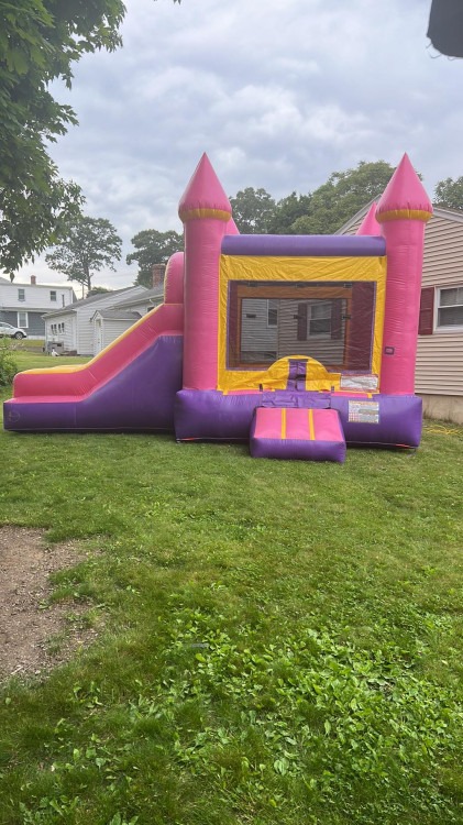 Pink Slide Bounce House W/Slide